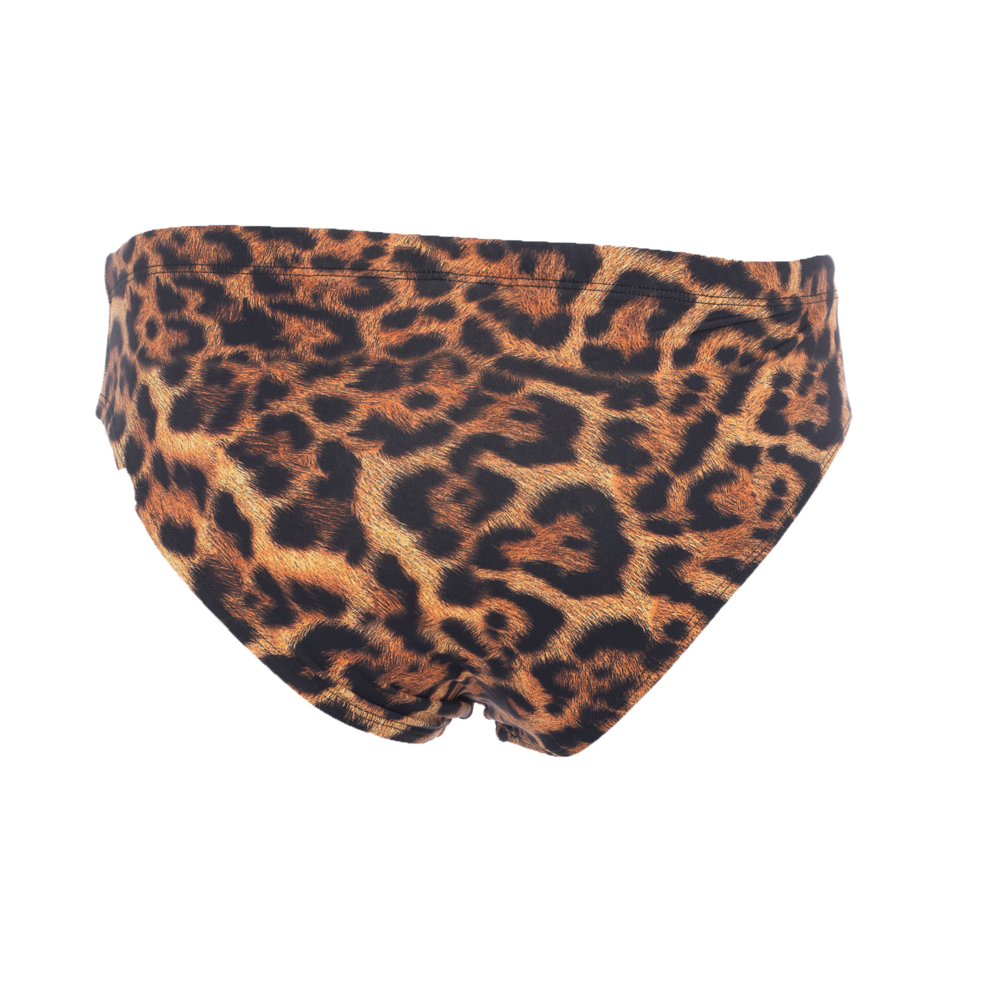 Leopard Print Swim Trunks