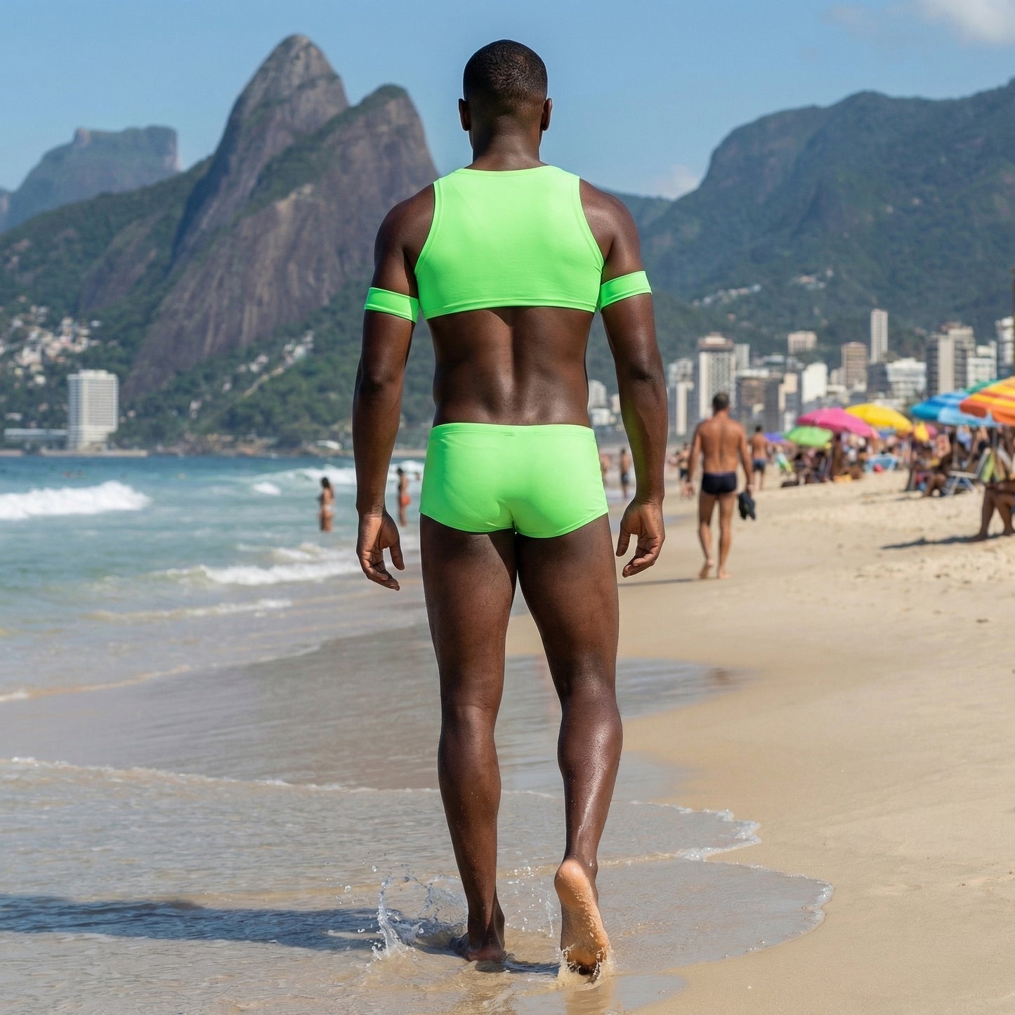 Limao Set Harness Top and Swimtrunks