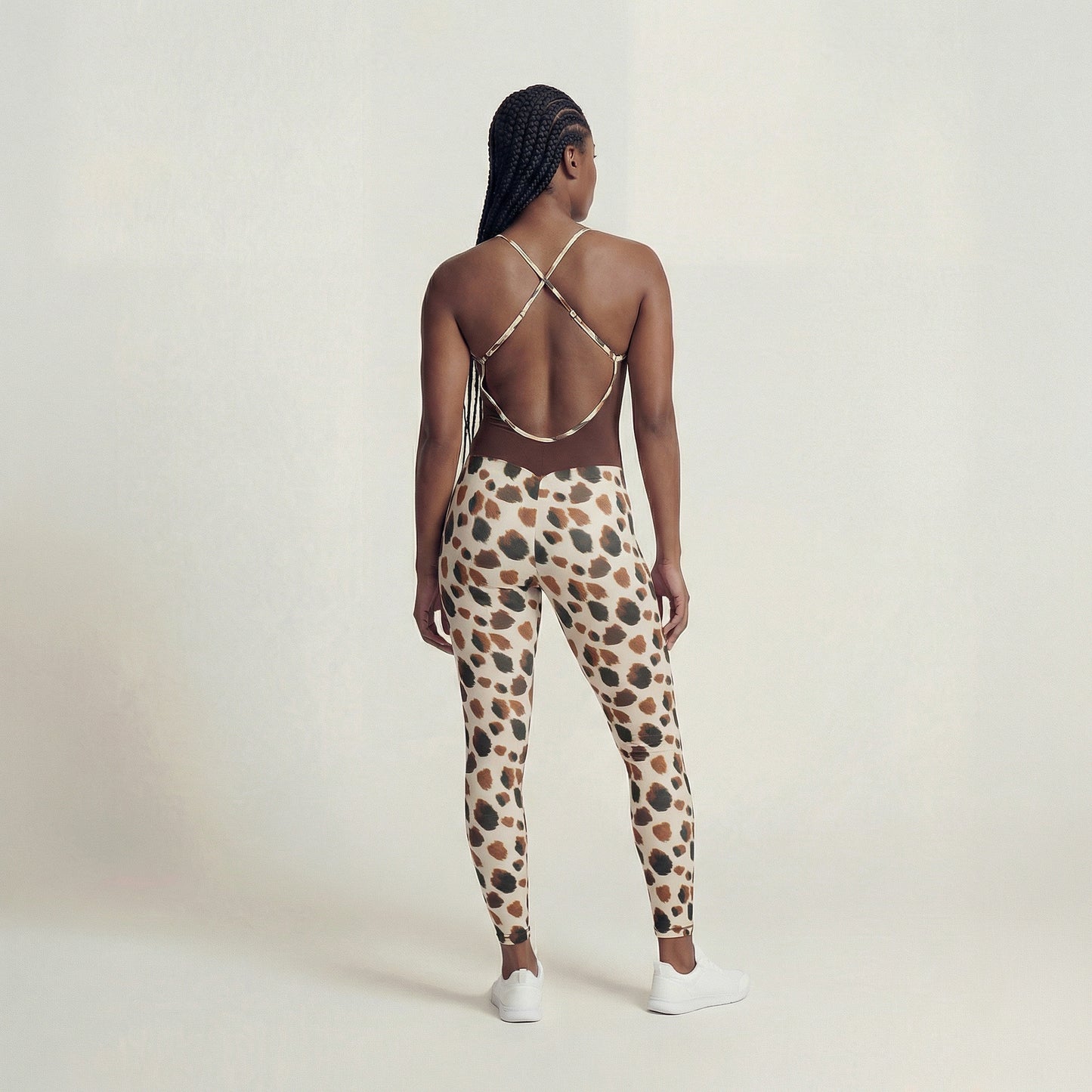 Power Print Activewear Jumpsuit