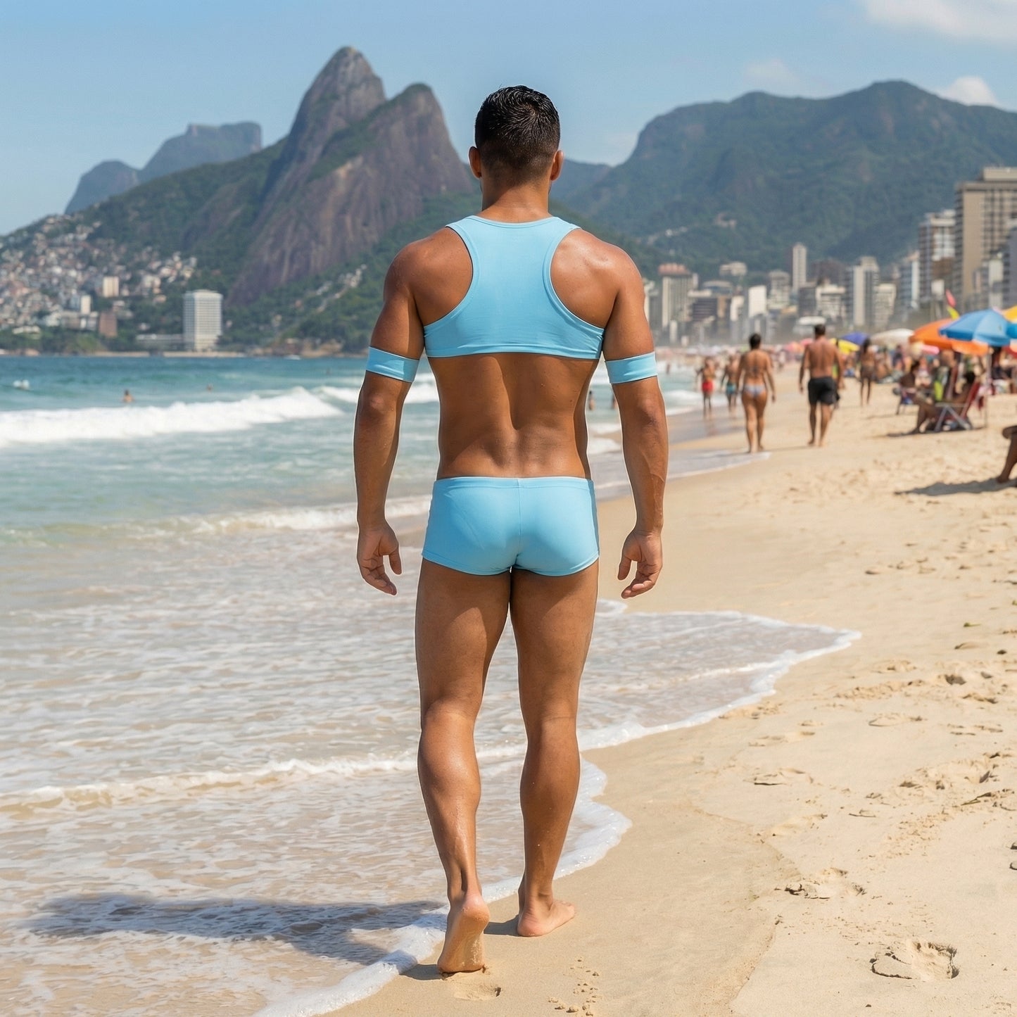 Tijuca Set Harness Top and Swimtrunks
