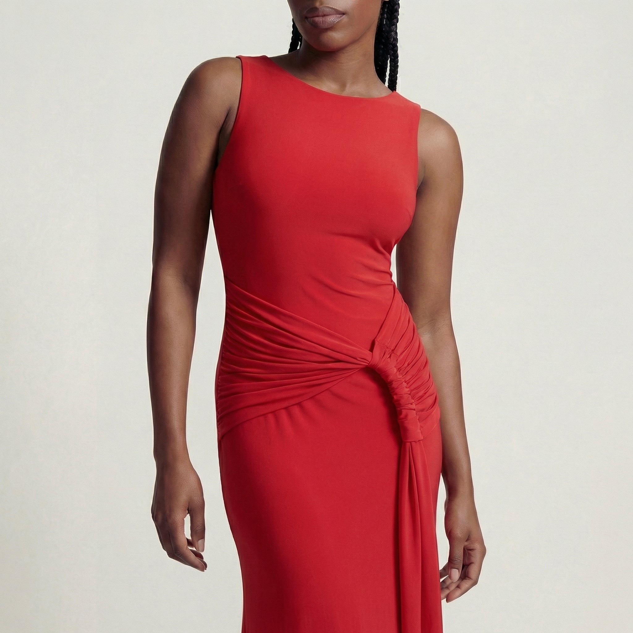 Batuque Ruched Maxi Dress