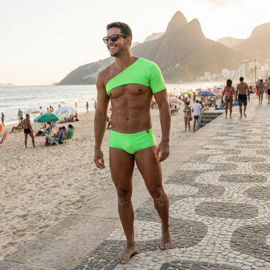 Bloco Set Harness Top and Swimtrunks