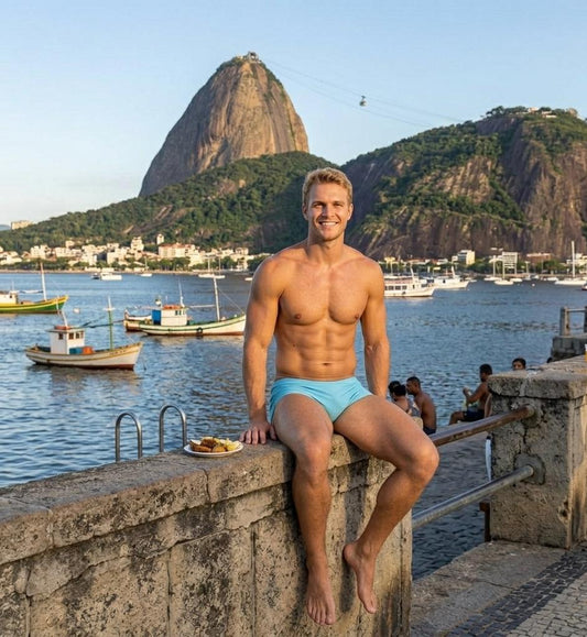 Caju Blue Swim Briefs