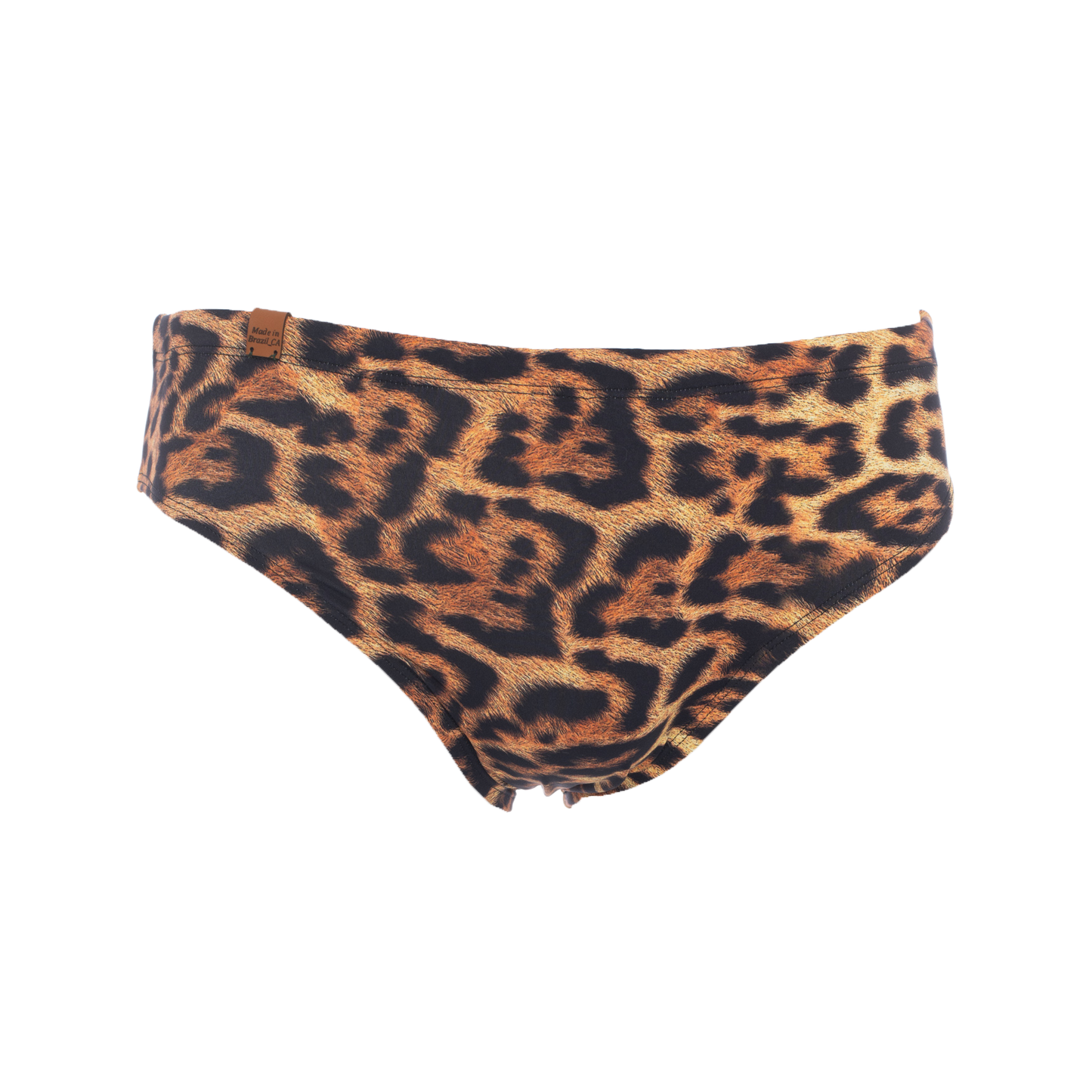 Leopard Print Swim Trunks