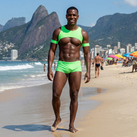 Limao Set Harness Top and Swimtrunks