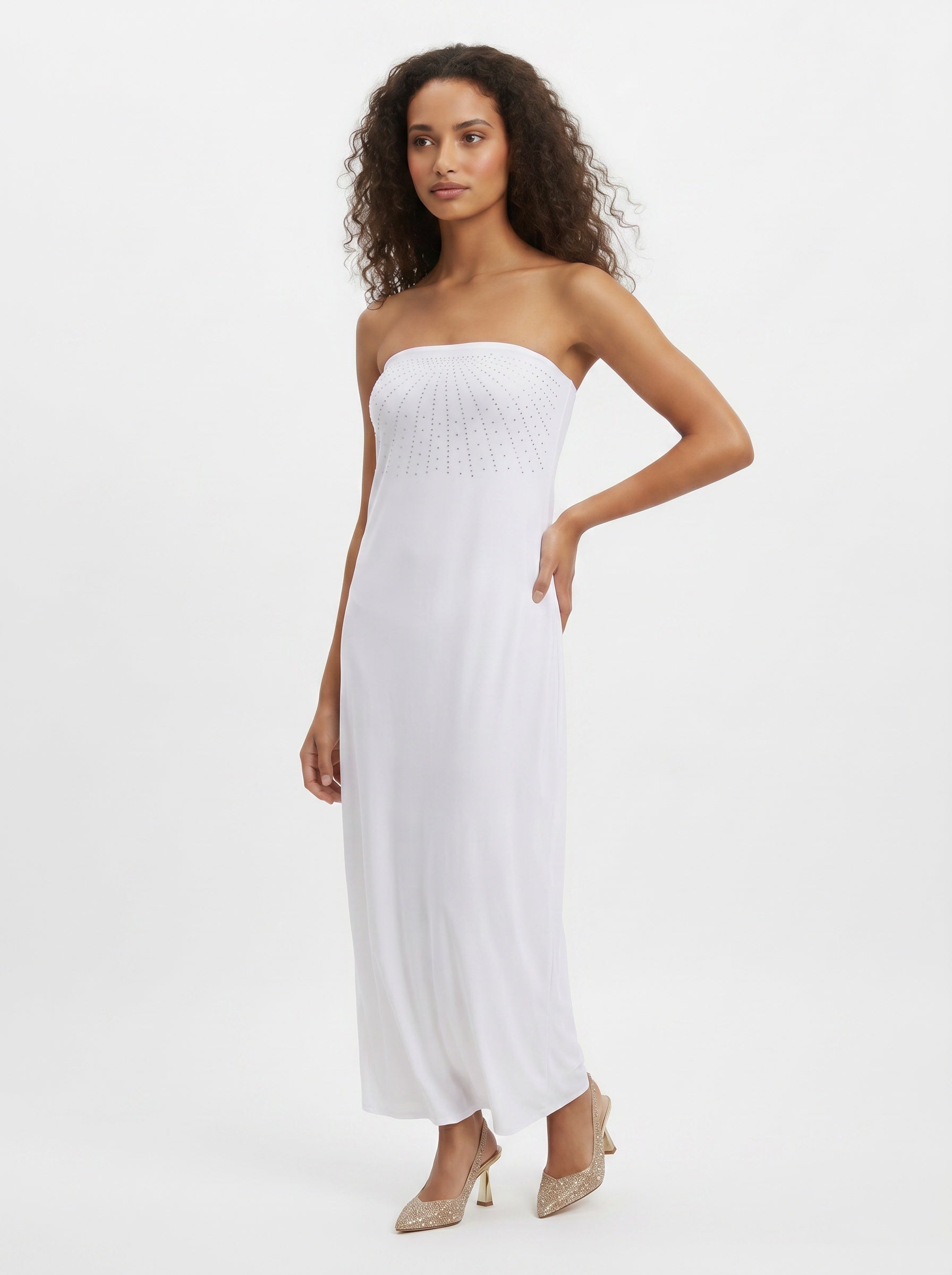 Lustre Sleeveless Maxi Dress