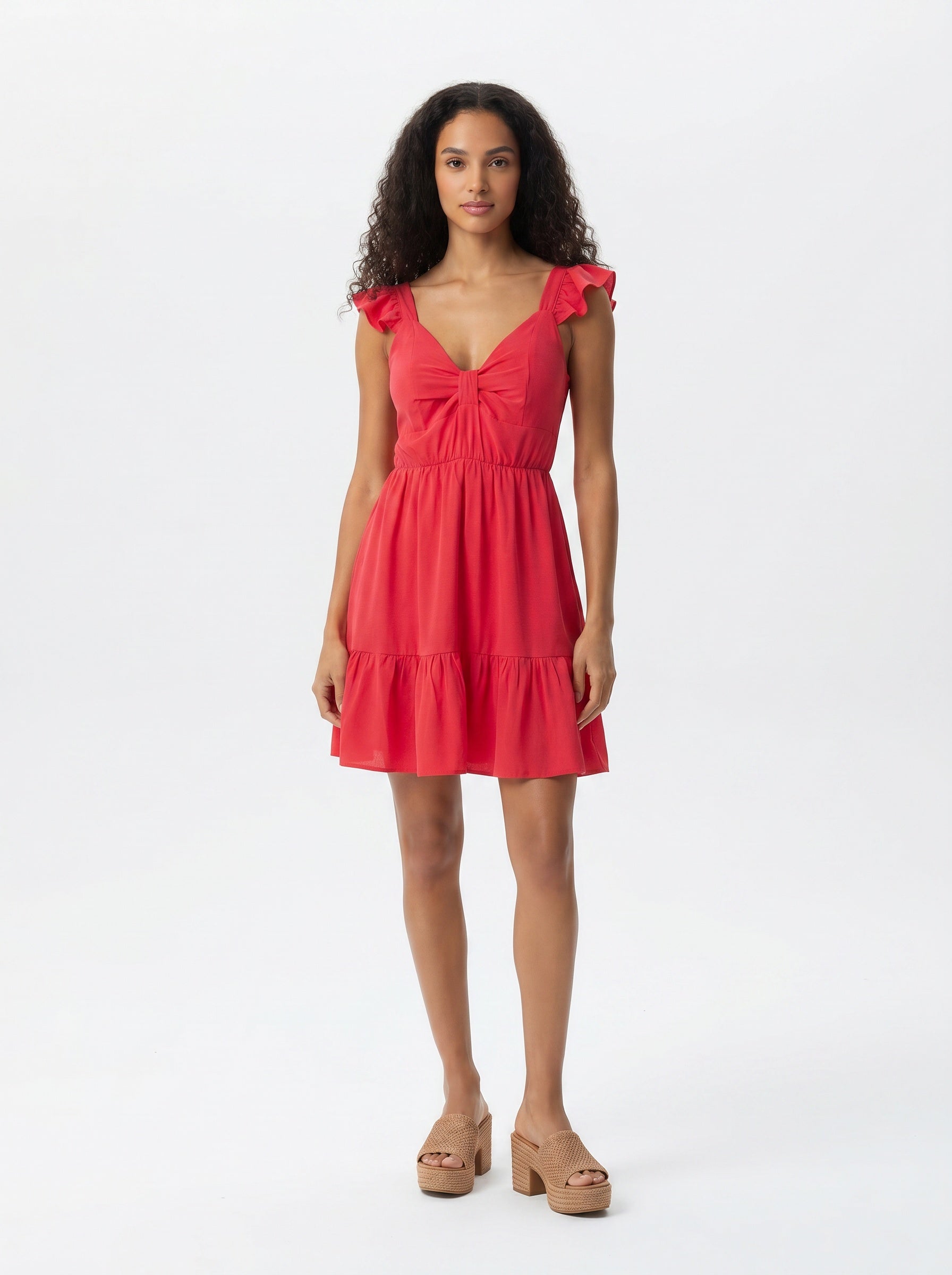 Molejo Tiered Mini Dress