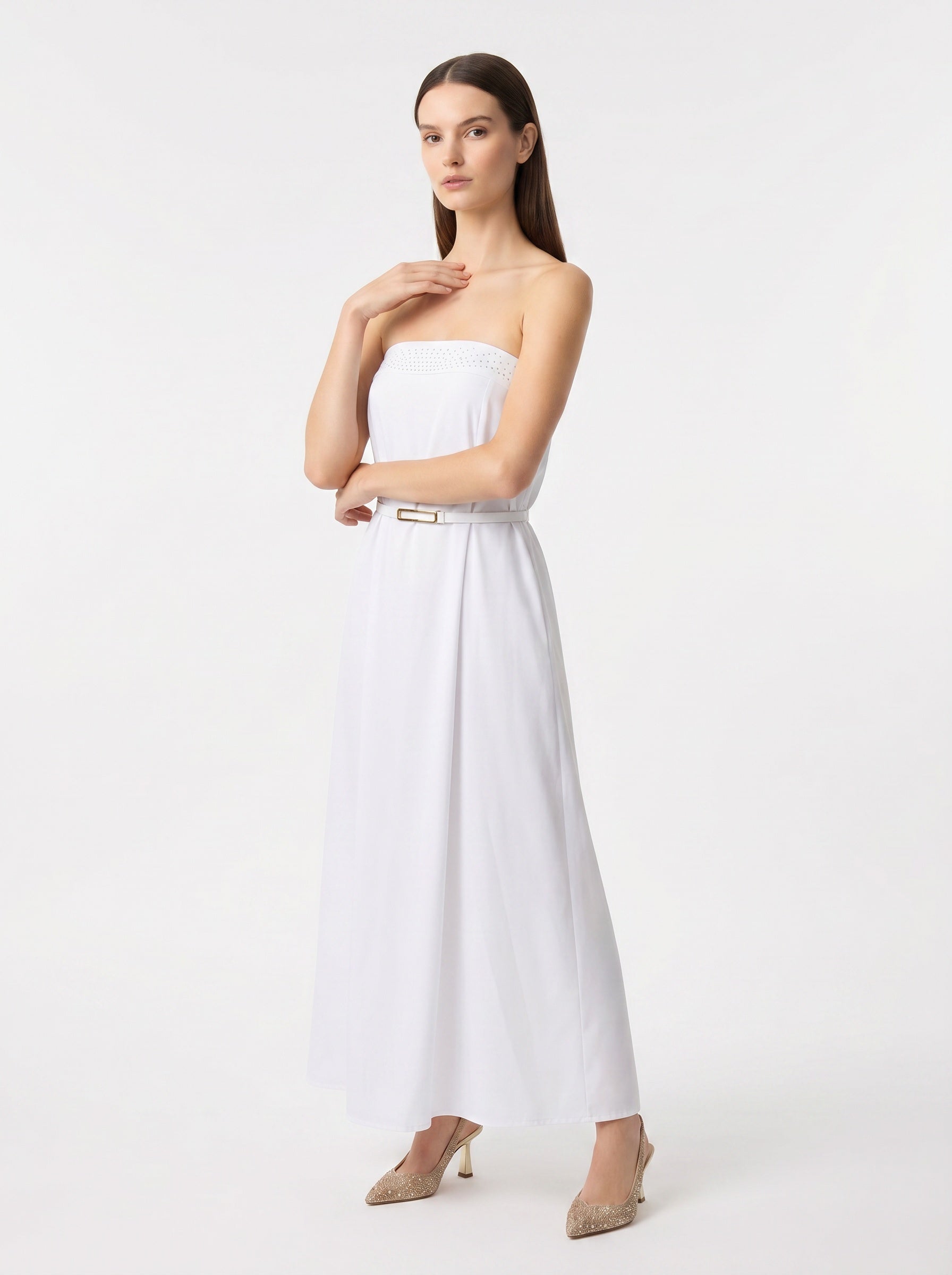 Opul Strapless Maxi Resort Dress
