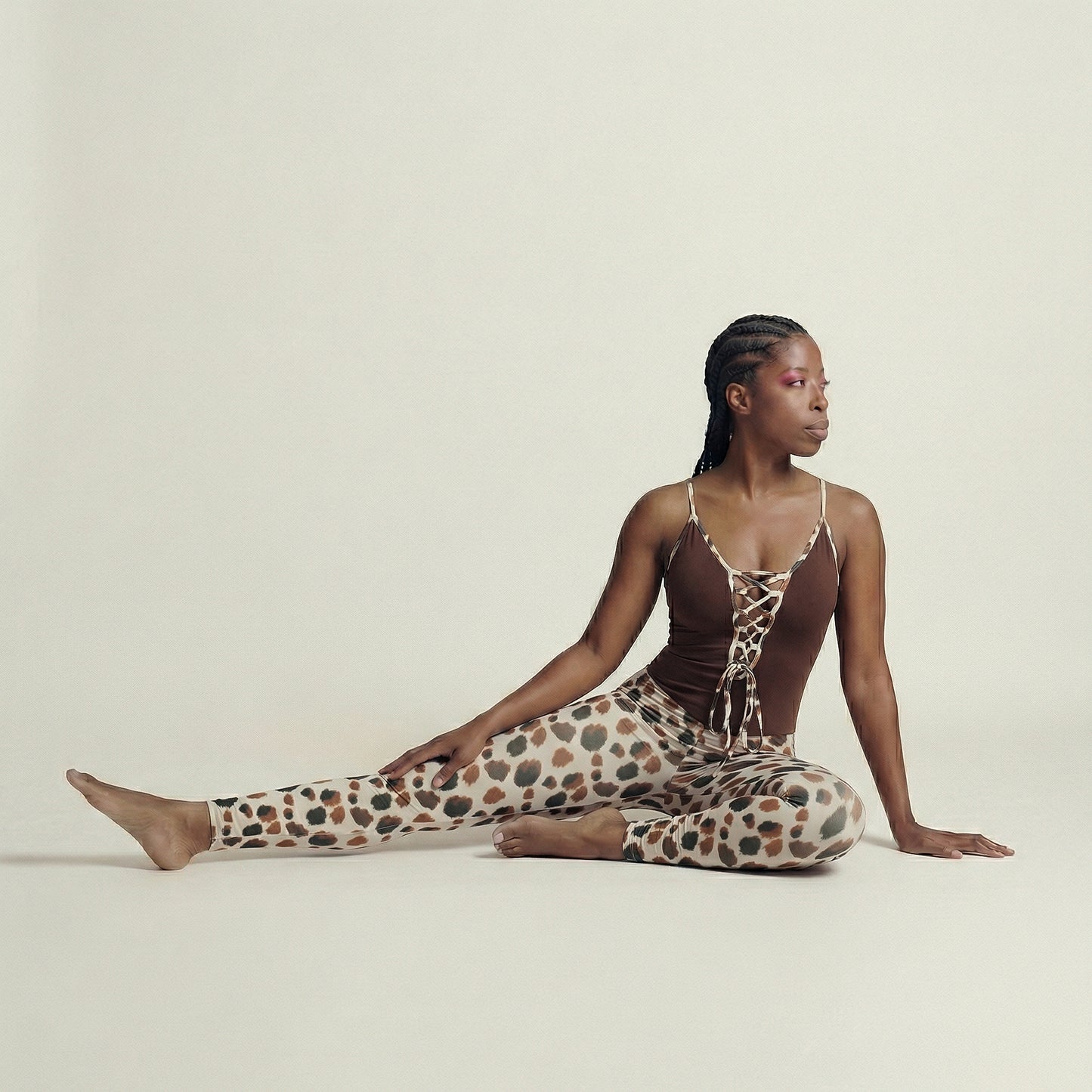 Power Print Activewear Jumpsuit
