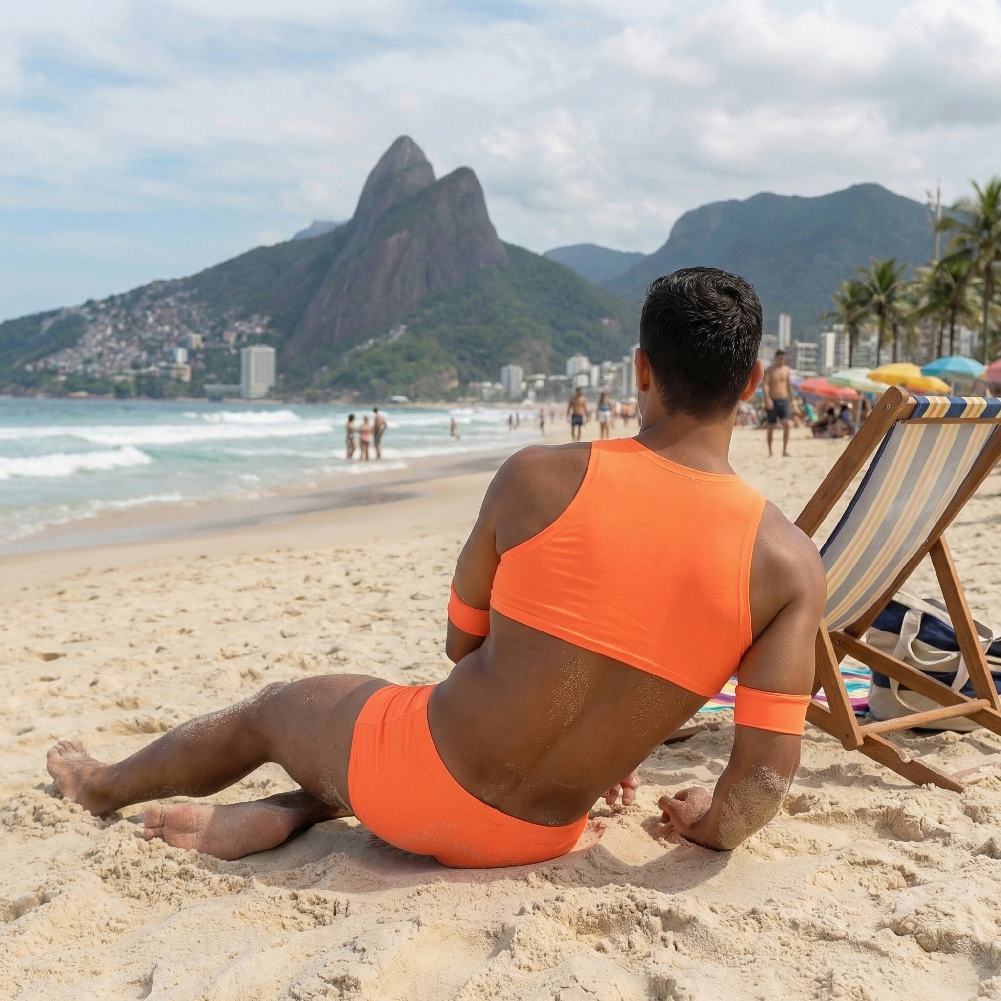 Top Sol Set com Arnês e Sunga