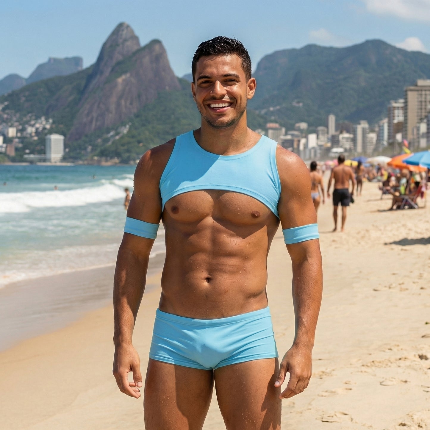 Tijuca Set Harness Top and Swimtrunks