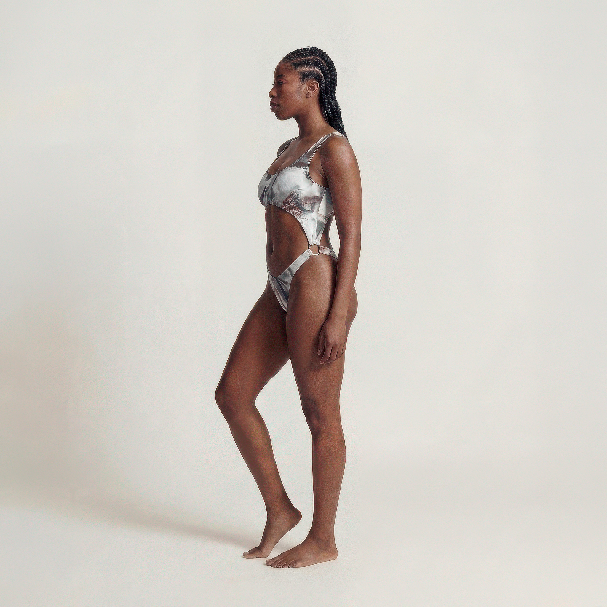 Maillot de bain une pièce taille haute Titanium Water
