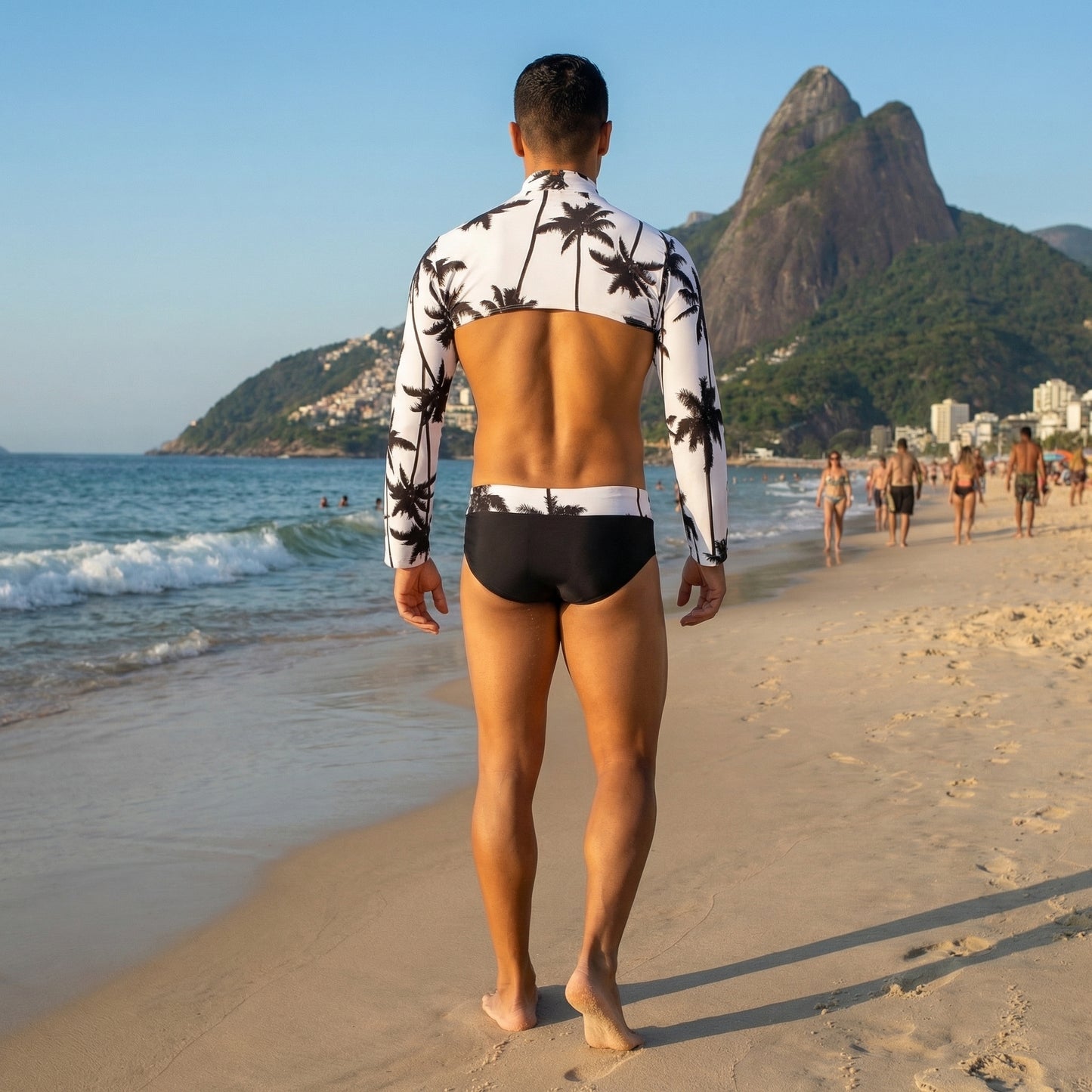Tropical Set Harness Top and Swimtrunks