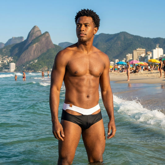 Twin Black Swim Trunks